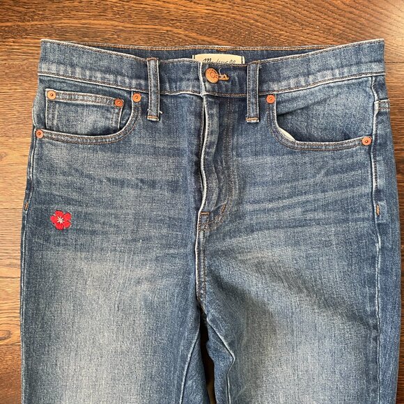 Madewell High-Rise Slim Boyjean - Embroidered Edition-Sz. 26 - Picture 13 of 15